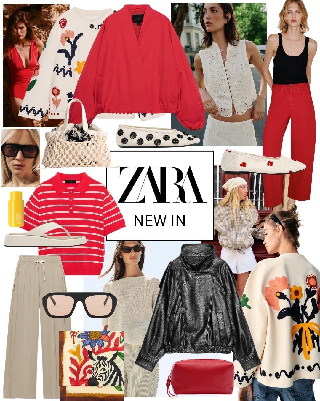 Zara new in 

Leather jacket red jacket embroidered jacket stripe polo shirt red jeans embroidered ballet flats red swimsuit

#LTKuk #LTKsummer #LTKeurope