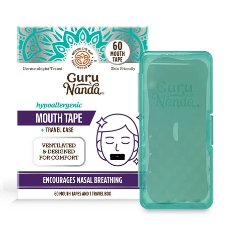 GuruNanda Mouth Tape for Sleeping Strips - Hypoallergenic - Breathable - Reduce Snoring - 60 Count | Walmart (US)