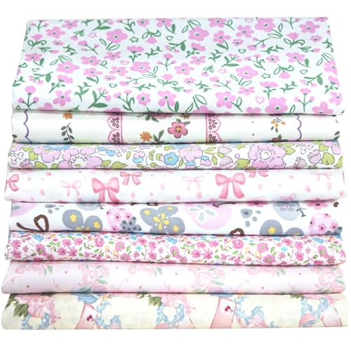 Aubliss 8pcs Fat Quarter Fabric Bundles (100% Cotton - 20'' x 20'') | Amazon (US)