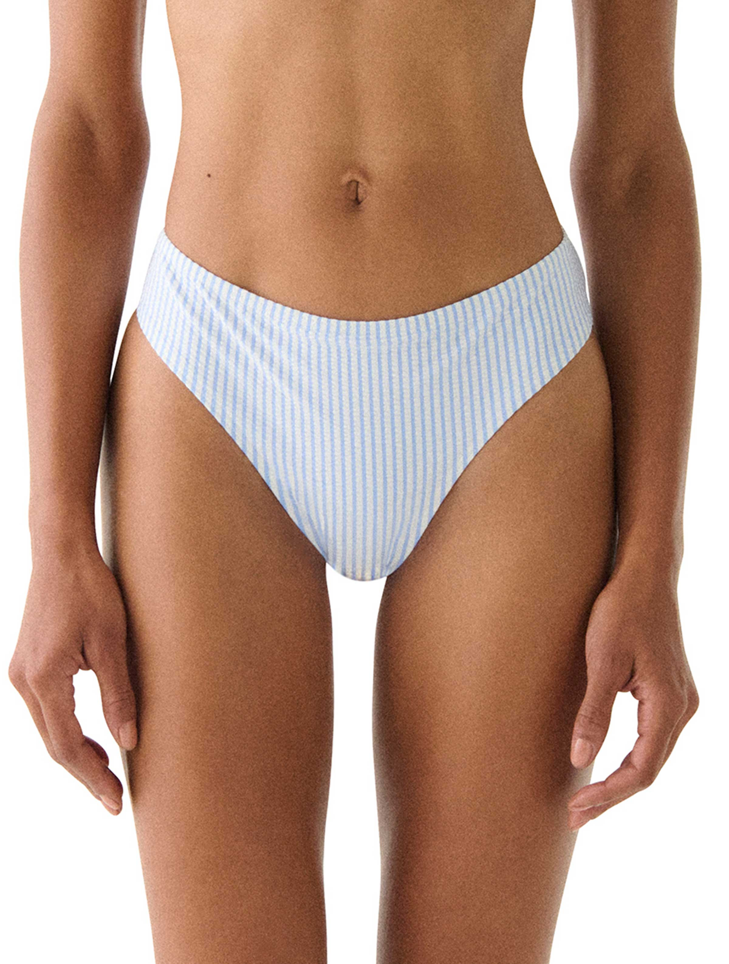 Kate Spade High Cut Bikini Bottom - Tide Stripe | Beach2Ocean