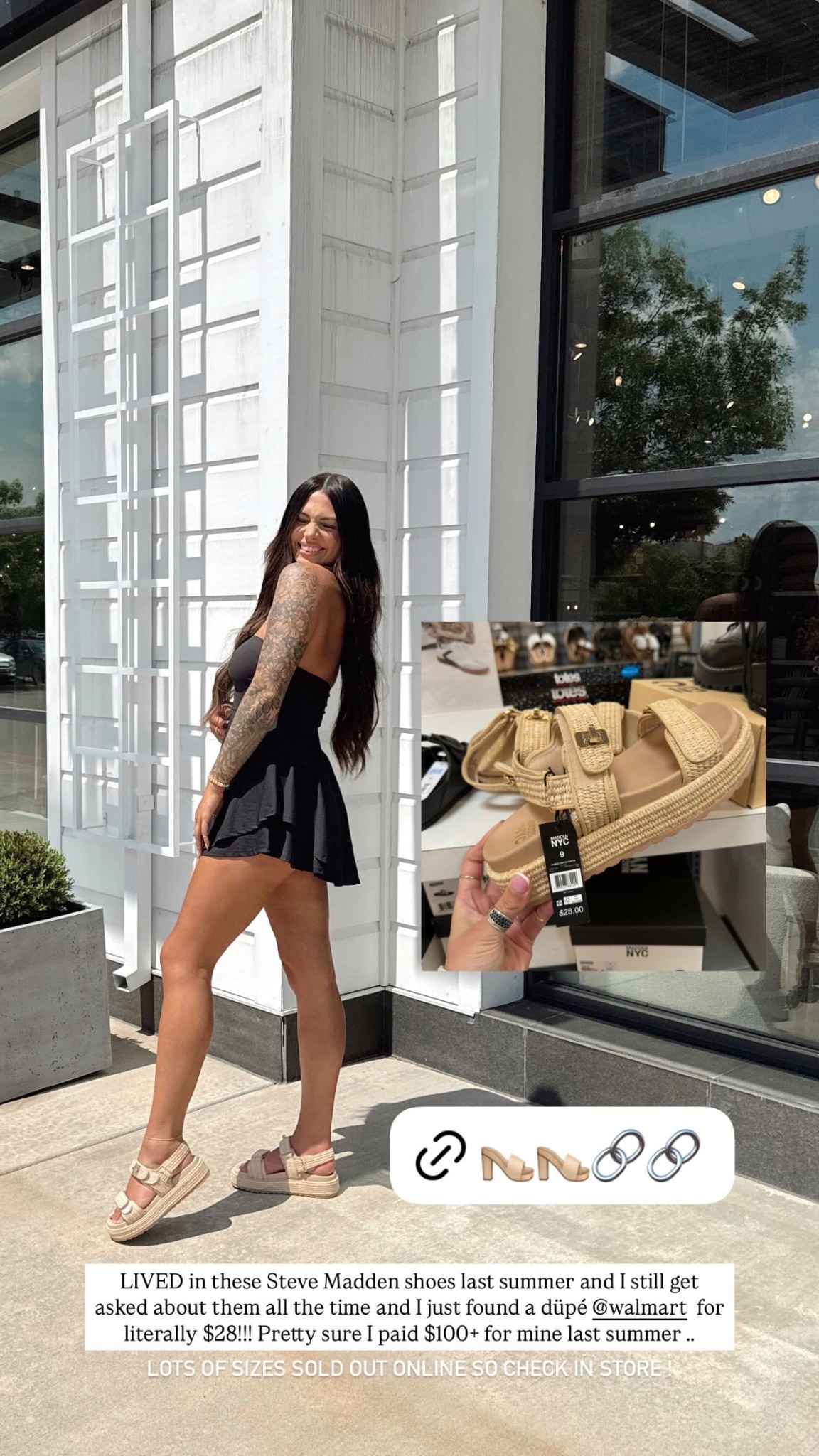 Dupe for the Steve Madden sandals @walmart. Also linked my Steve Madden ones ! 

#LTKStyleTip #LTKFindsUnder50 #LTKShoeCrush