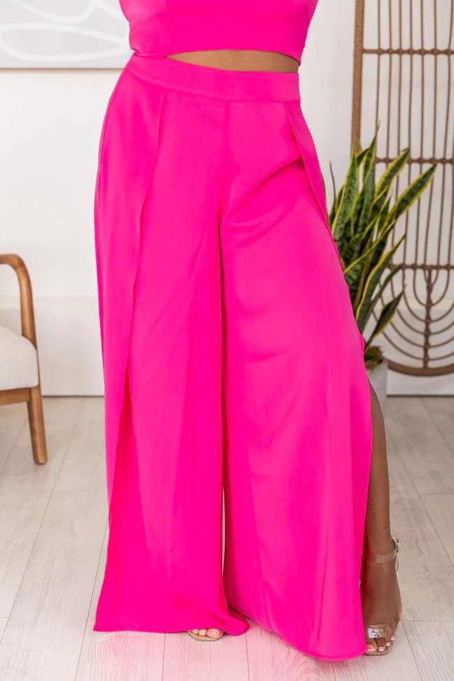 Statement Idea Pink Open Leg Pants FINAL SALE | Pink Lily