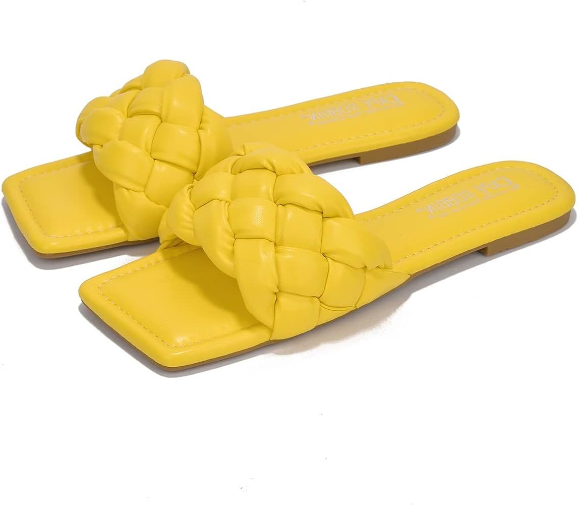 Cape Robbin Vagabond Sandals Slides for Women, Woven Womens Mules Slip On Shoes | Amazon (US)