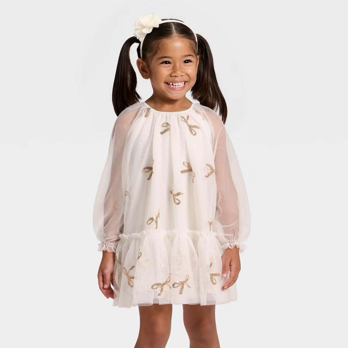 Toddler Girls' Bows Tulle Dress - Cat & Jack™ | Target