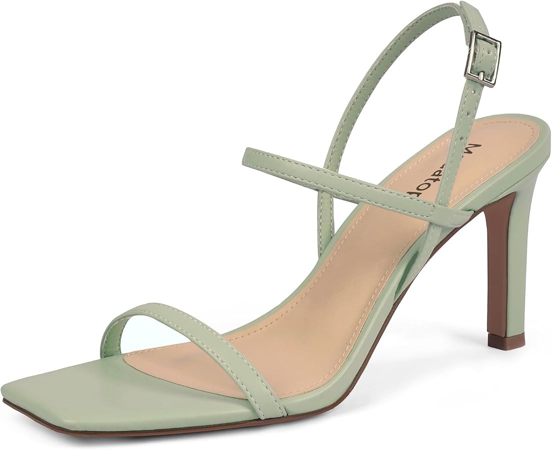 Modatope Womens Sandals Open Toe Strappy Sandals Ankle Strap High Heel Sandals for Women | Amazon (US)