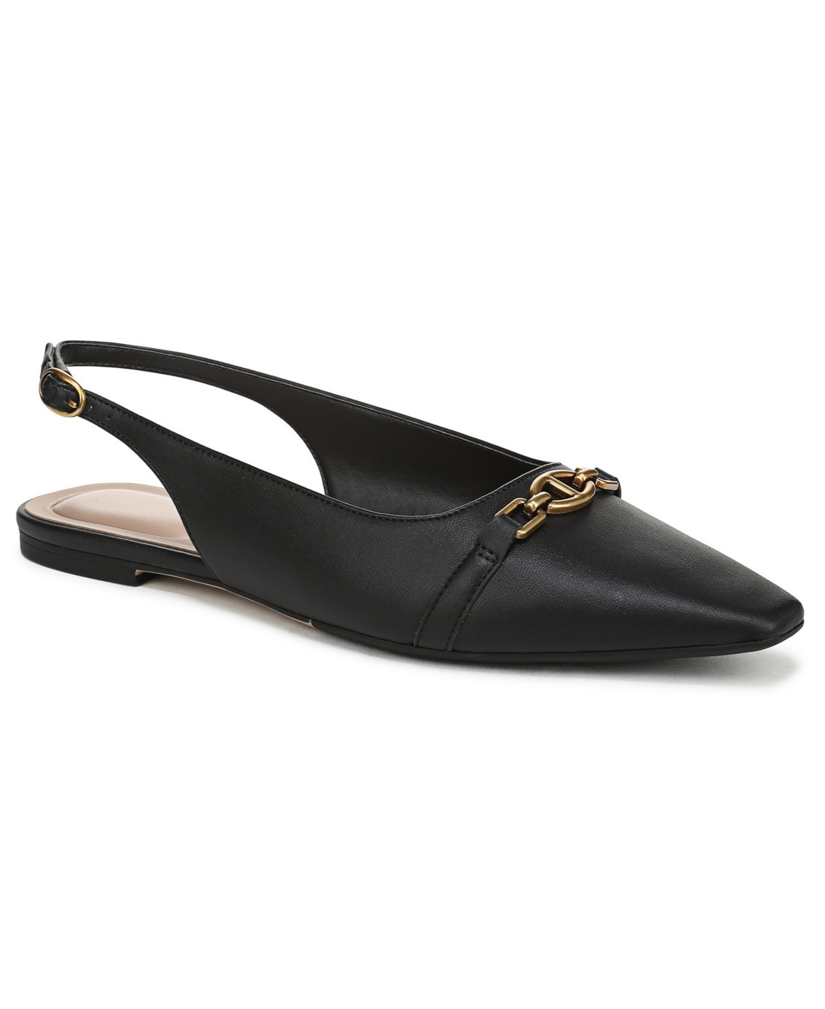 Giani Bernini Women's Ginna Snip Toe Slingback Flats, Created for Macy's - Black | Macy's