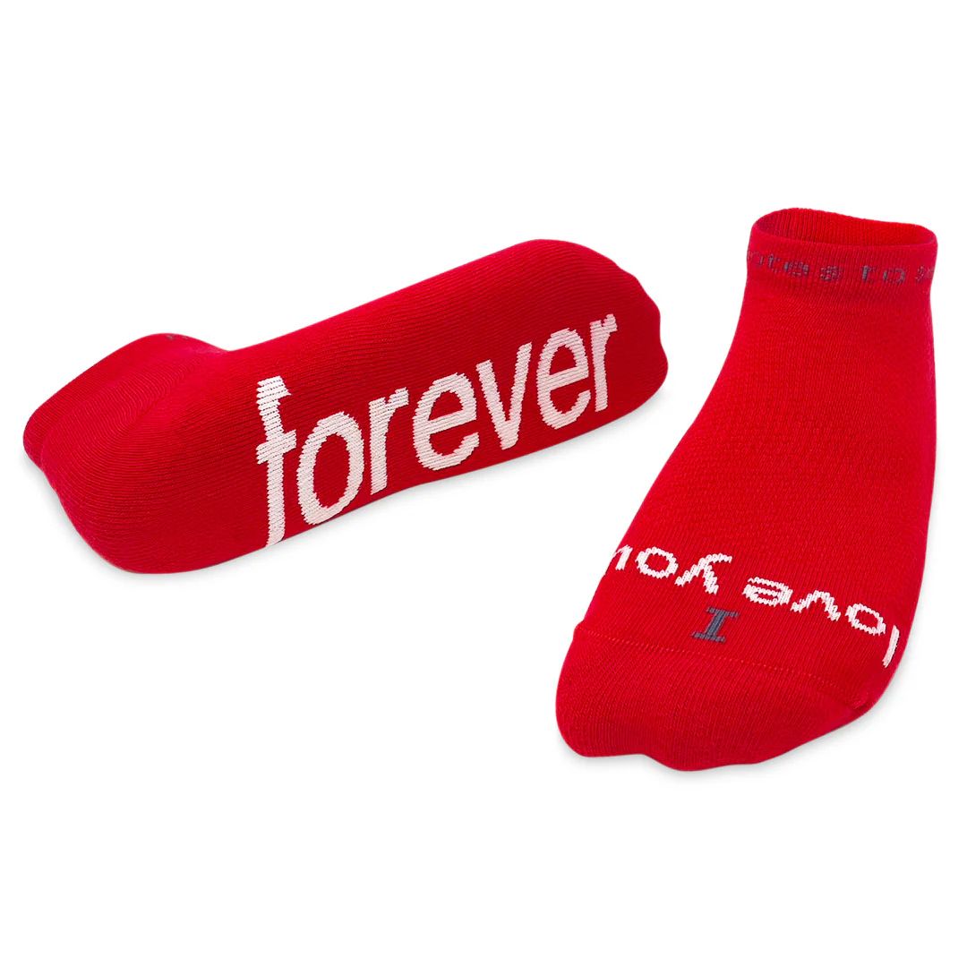 I love you - forever™ red low-cut socks | notes to self