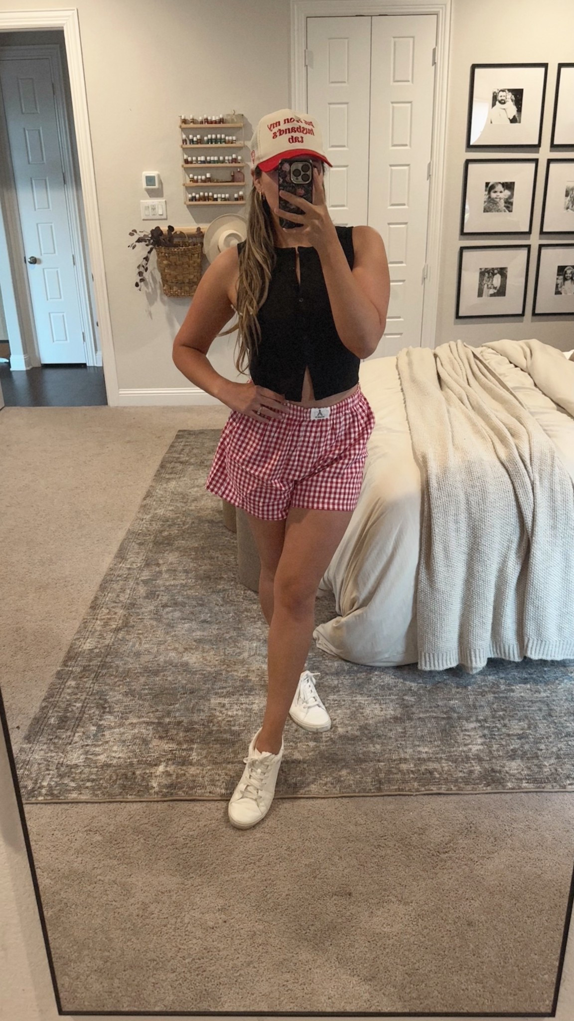 Summer uniform 🫡 wearing a large in the Amazon boxer shorts (could’ve done a medium) // medium in the Target button up tank 

#LTKSaleAlert #LTKSeasonal #LTKStyleTip