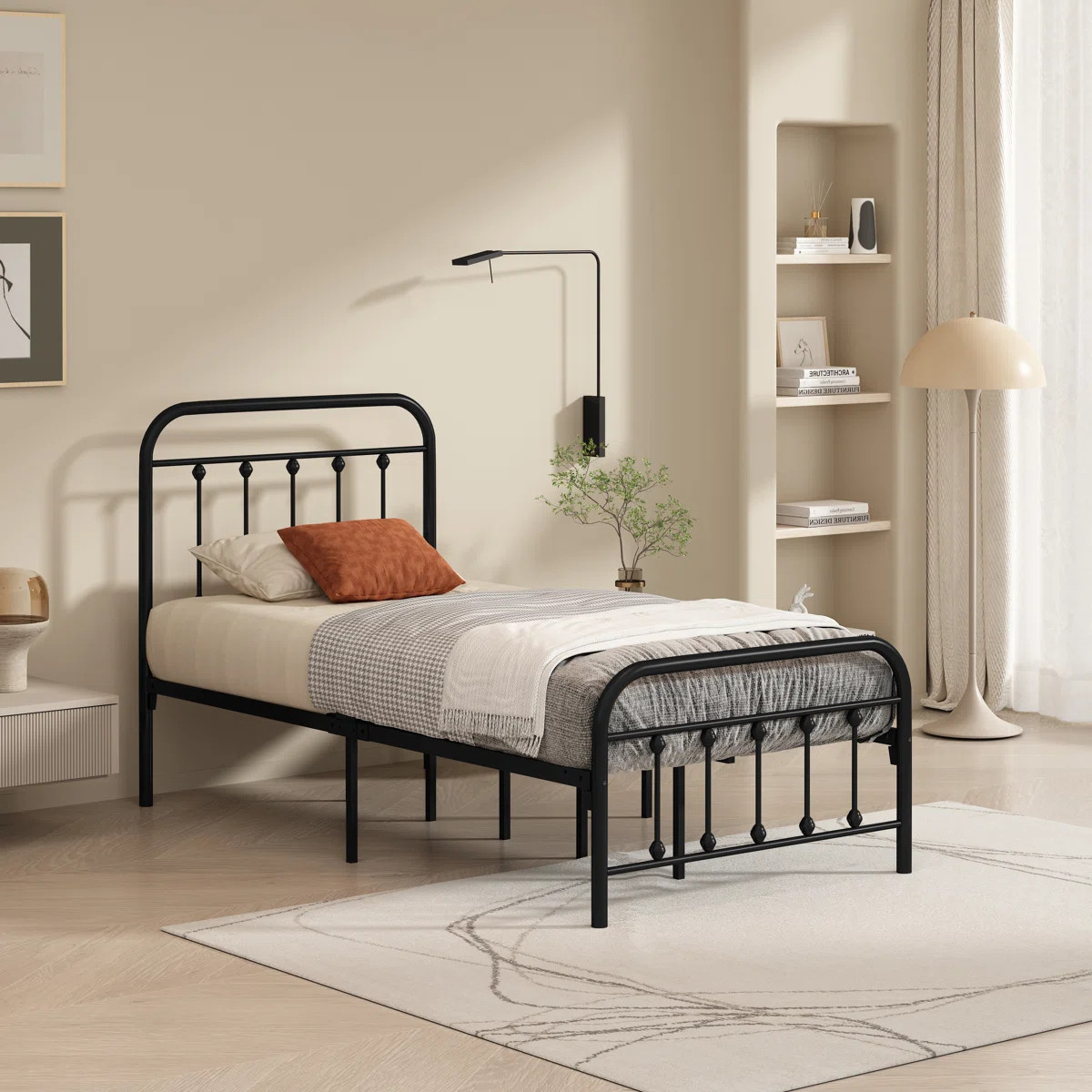 Hidalgo Metal Platform Bed | Wayfair North America