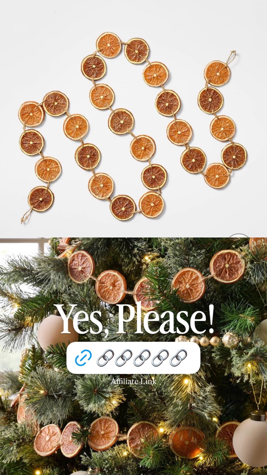 Yes, Please! The most gorgeous orange Garland is coming out on Sunday and I will be buying it! @Target Christmas is looking to be so good this year!￼

#LTKSeasonal #LTKHome #LTKSaleAlert
