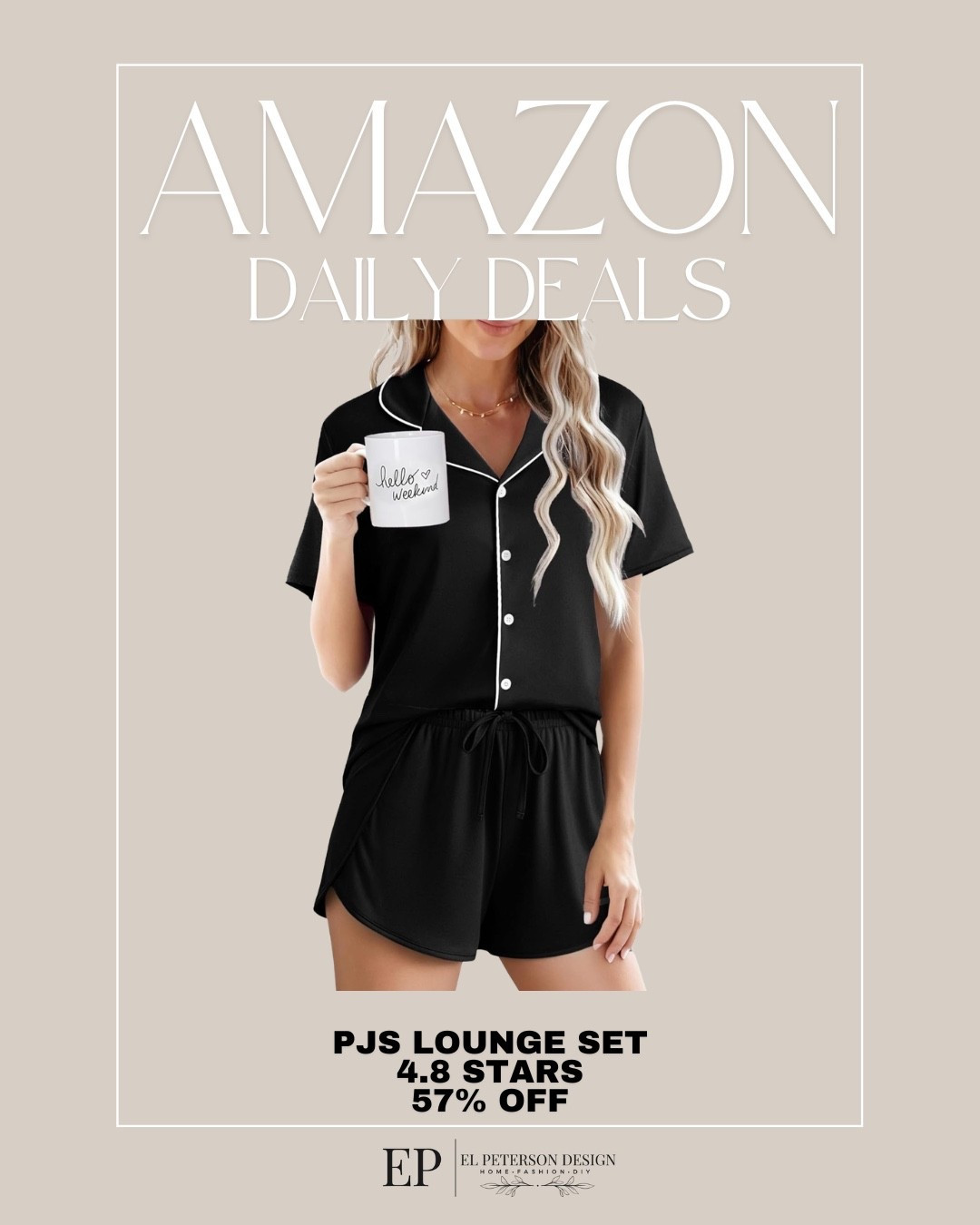 Amazon Daily Deals
Pjs

#LTKSaleAlert
