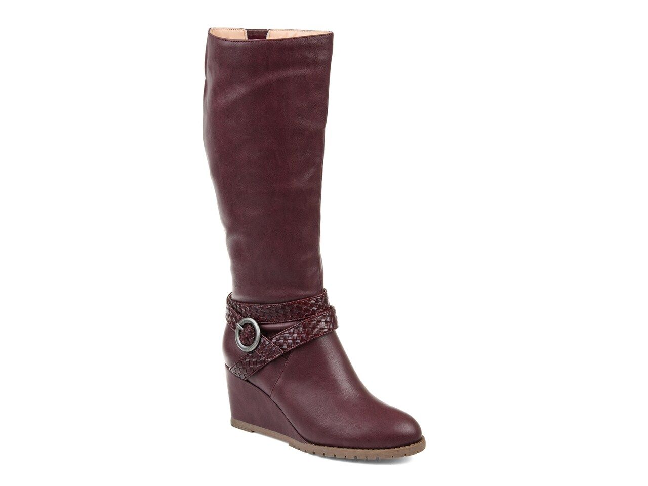 Journee Collection Garin Wide Calf Wedge Boot | DSW