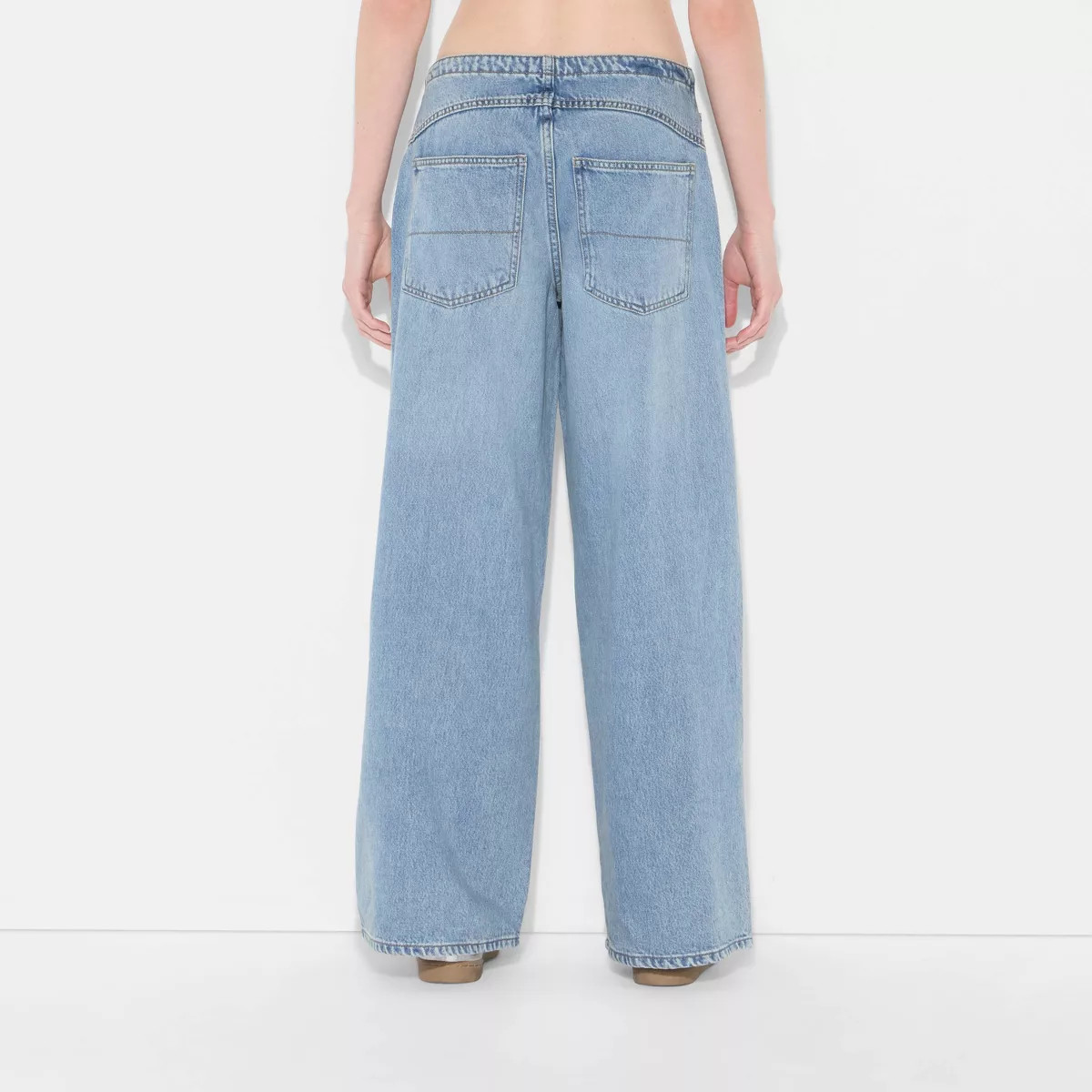 Women's Low-Rise Wide Leg Loose Jeans - Wild Fable™ | Target