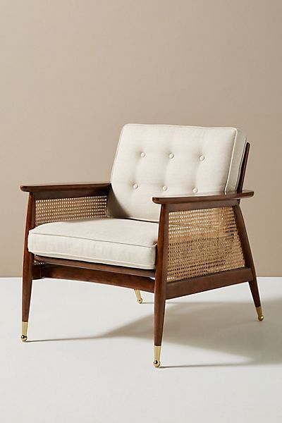 Nadia Caned Accent Chair | Anthropologie (US)