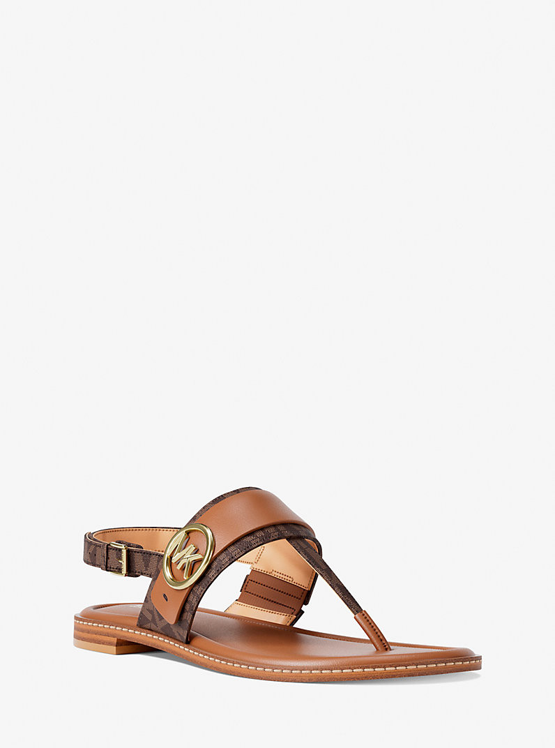Carmen Signature Logo Thong Sandal | Michael Kors US