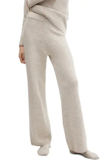 MANGO Sweater Pants in Beige at Nordstrom Rack, Size Large | Nordstrom Rack