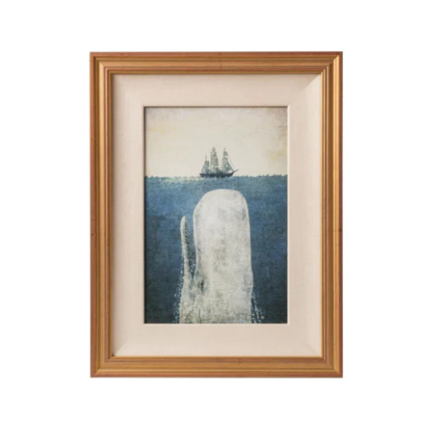 Antique Whale Framed Art - A | Cailini Coastal