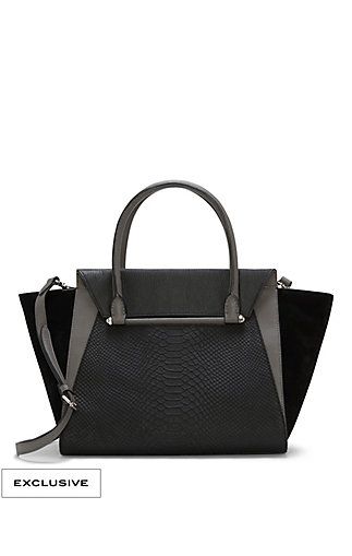 VINCE CAMUTO ADDY- COLOR BLOCKED WINGED SATCHEL | Vince Camuto