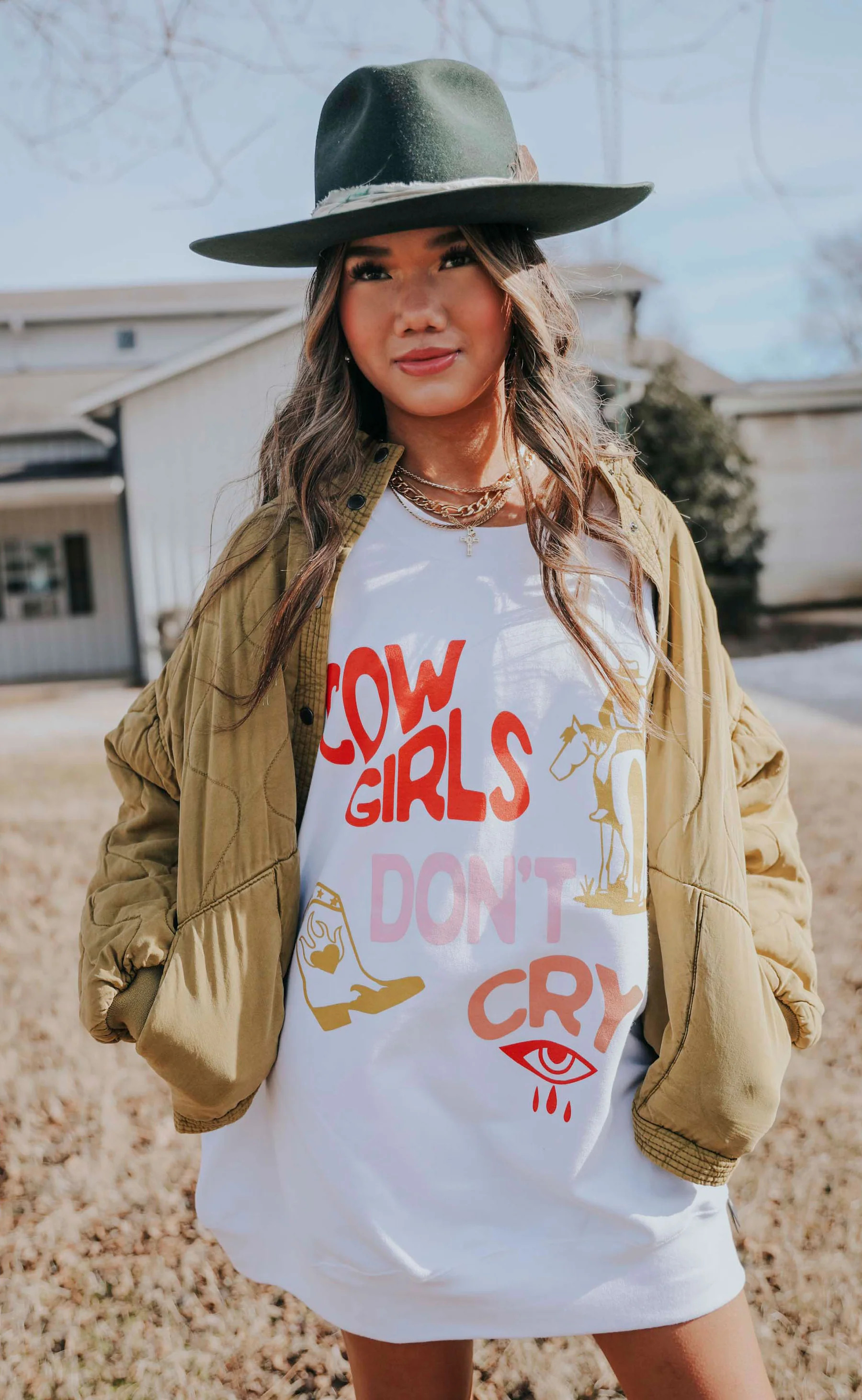 charlie southern: cowgirls don't cry sweatshirt | RIFFRAFF