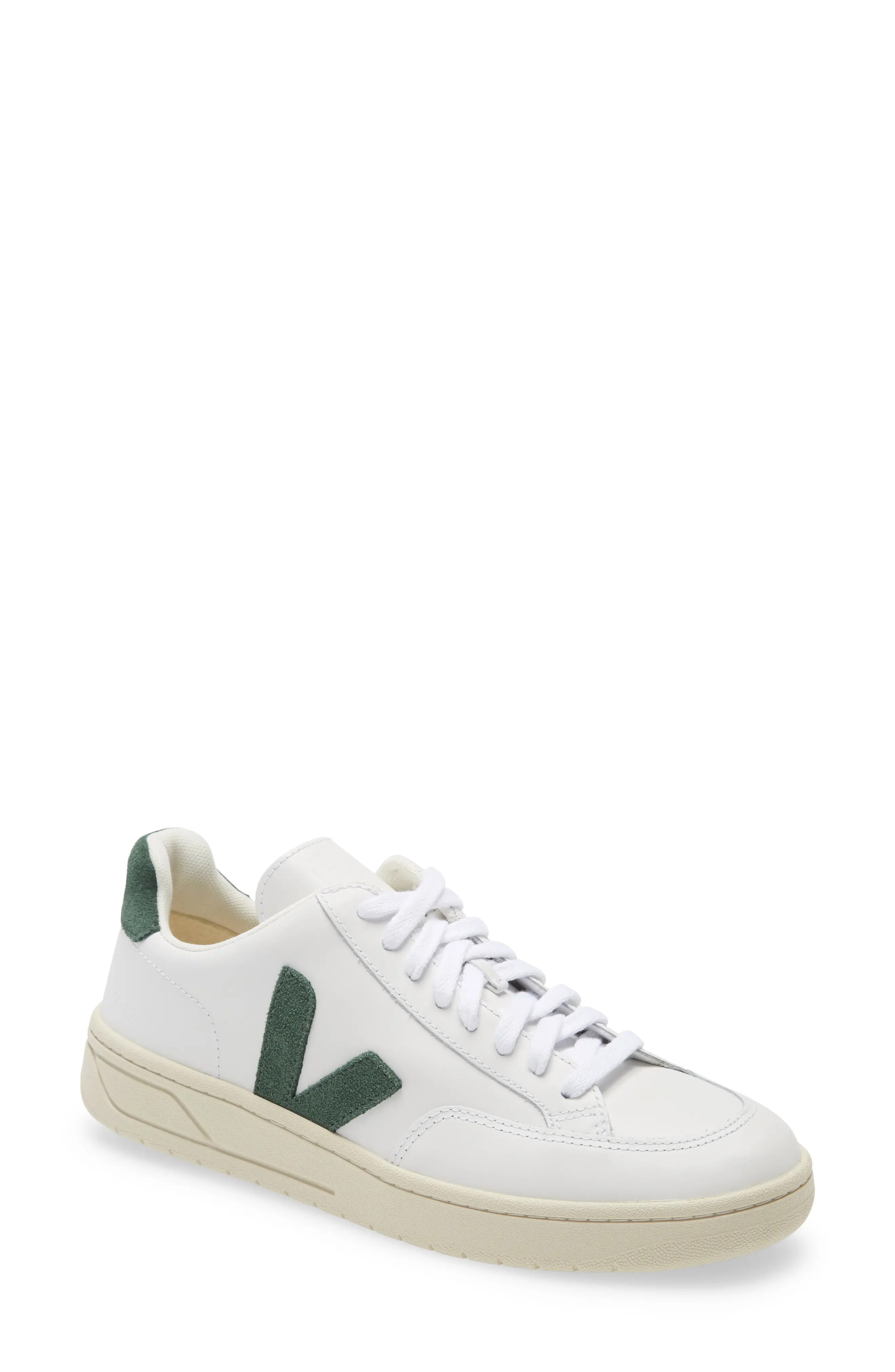 Veja V-12 Sneaker, Size 44Eu in Extra White/Cyprus at Nordstrom | Nordstrom