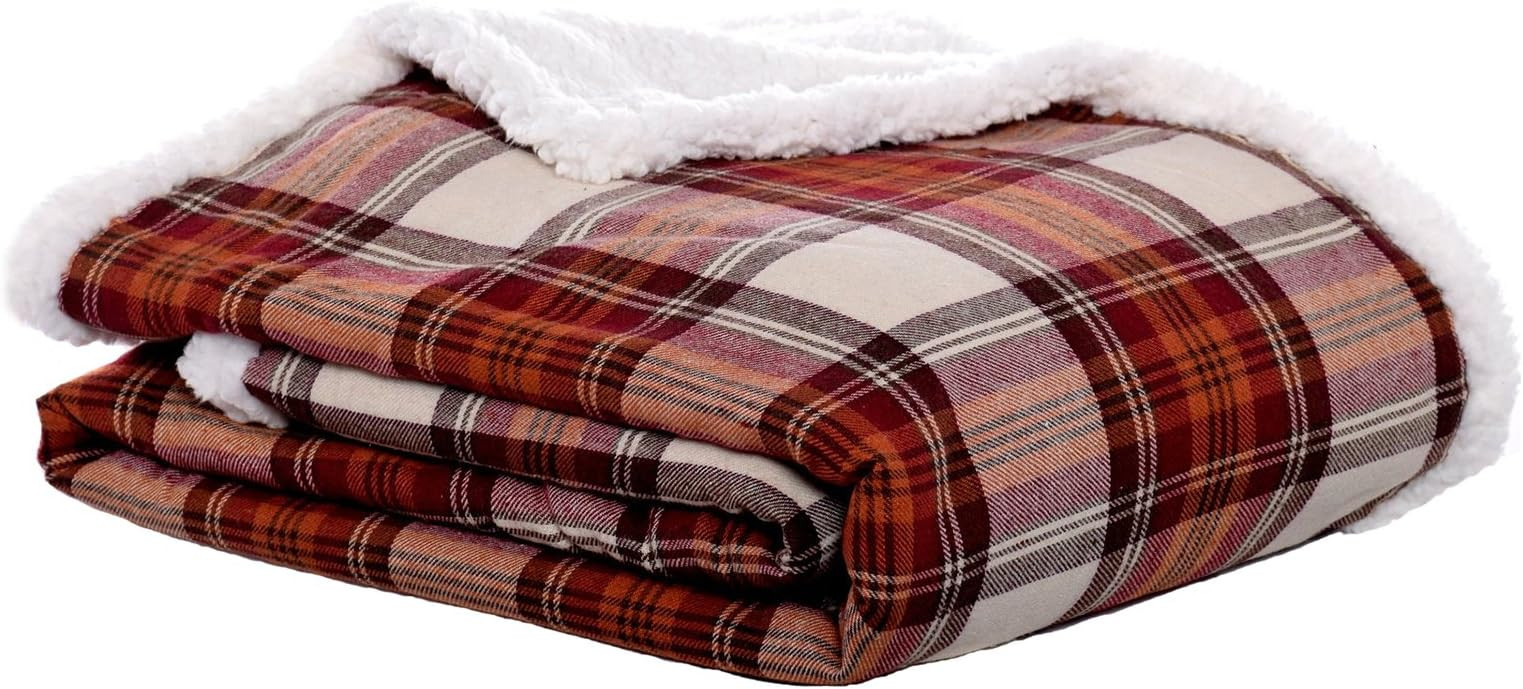 Eddie Bauer - Throw Blanket, Reversible Sherpa Fleece Bedding, Home Decor for All Seasons (Edgewo... | Amazon (US)