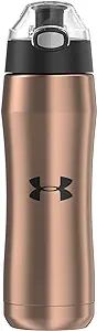 Under Armour Beyond 18 Ounce Stainless Steel Water Bottle, Rose Gold | Amazon (US)