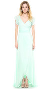 Click for more info about Dorian Ruffle Sleeve Wrap Dress