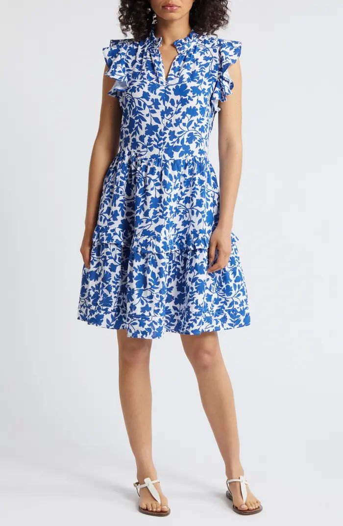 Ruffle Duo Cotton Gauze Dress | Nordstrom