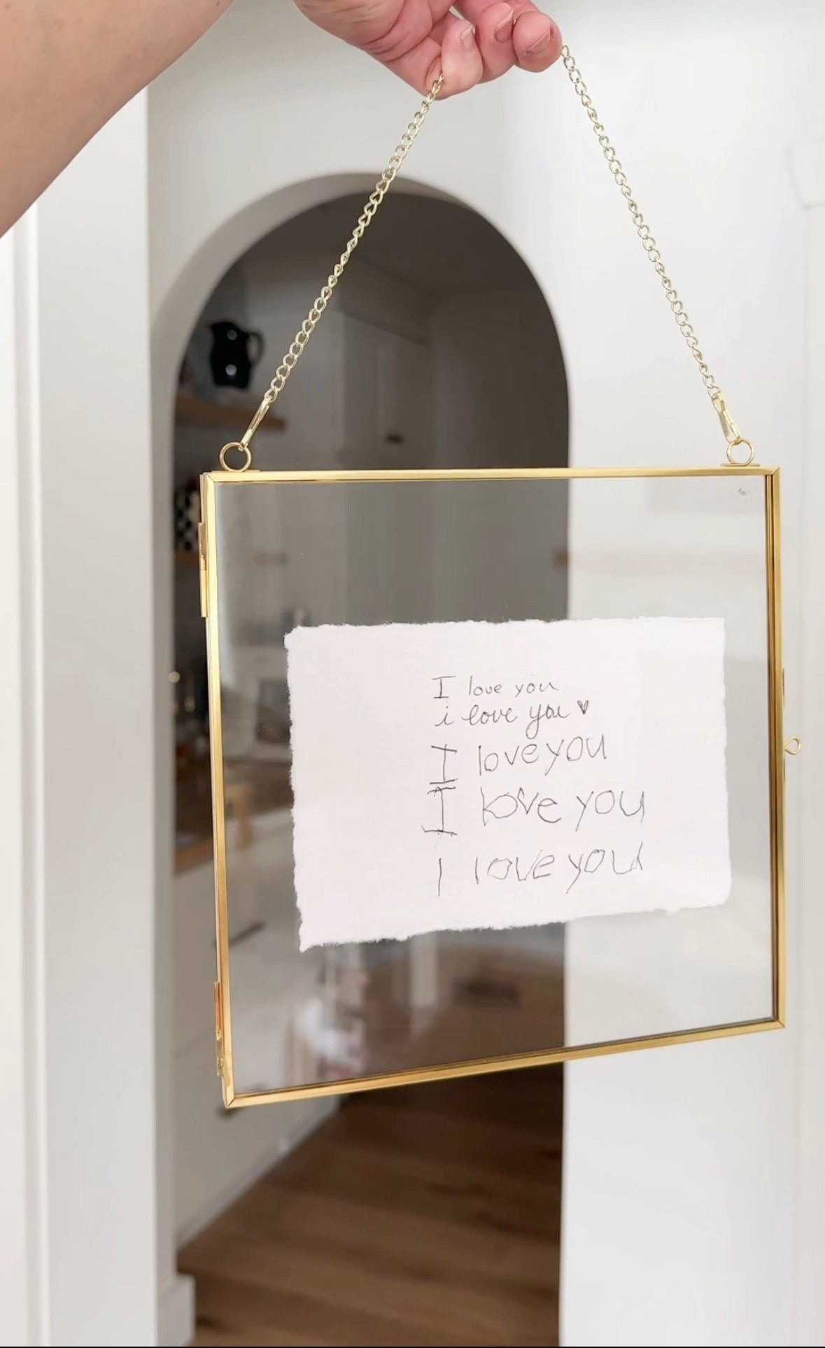 Perfect to capture their handwriting each year and makes the best little decoration 