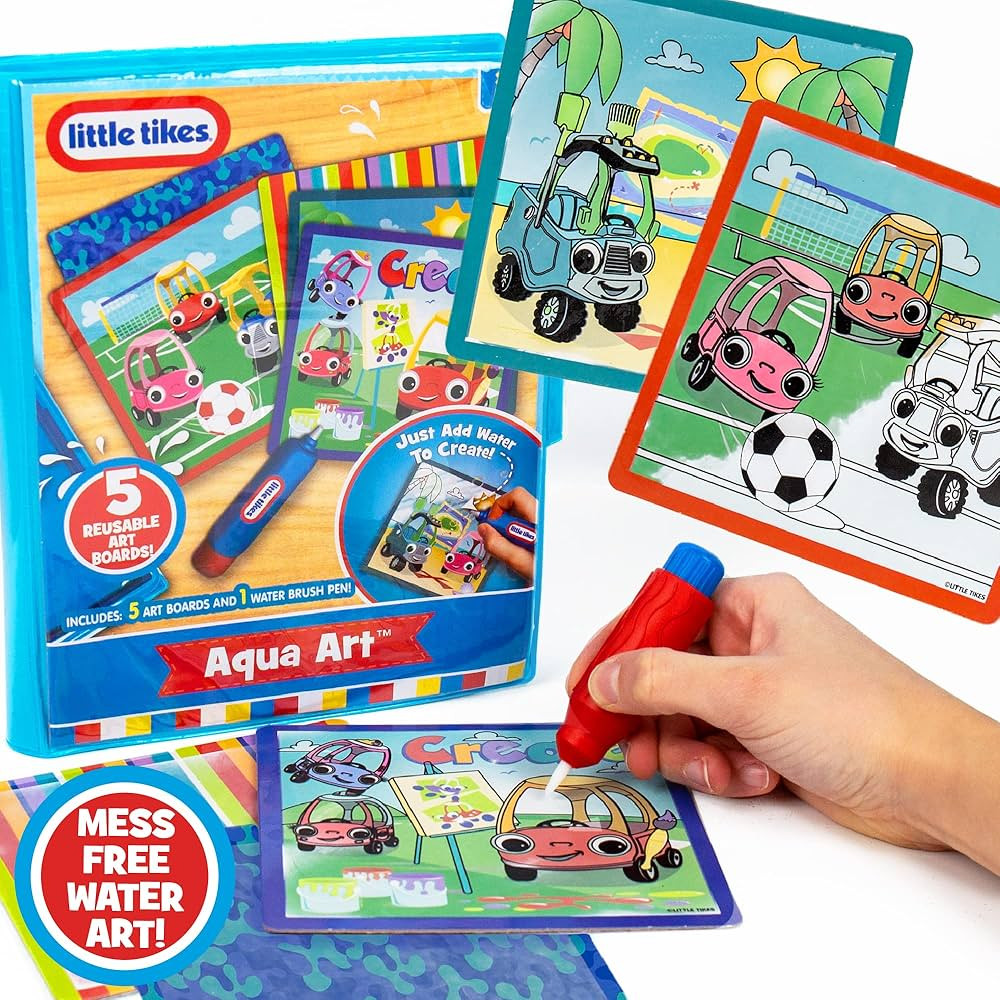 Little Tikes Aqua Art \u2013 Reusable Water Coloring Pad \u2013 Water Art for Kids Ages 3+ | Amazon (US)