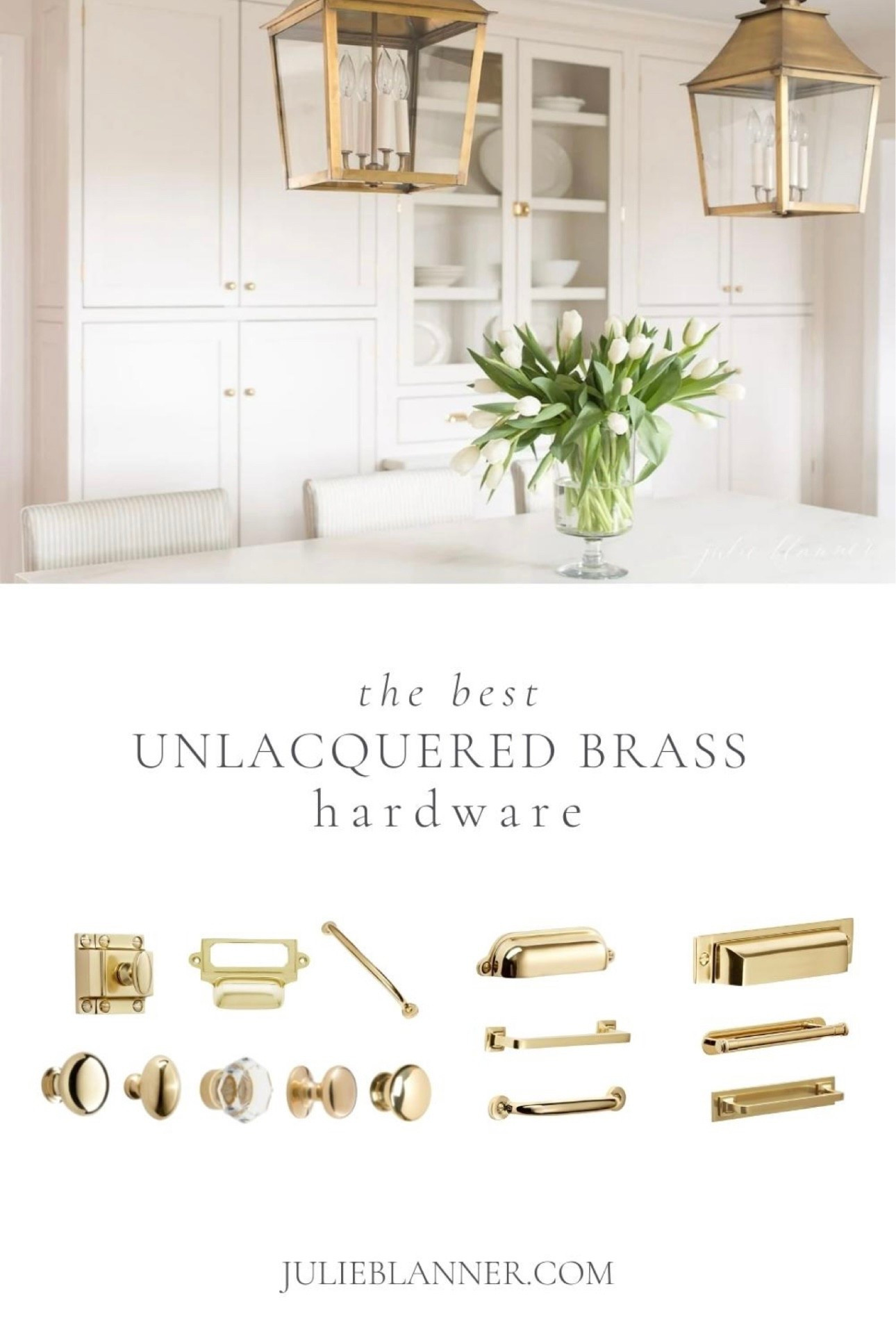 Unlacquered brass hardware. Brass knobs and pulls.

#LTKstyletip #LTKhome