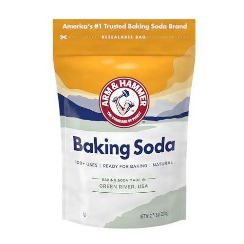 ARM & HAMMER Baking Soda Made in USA, Ideal for Baking, Pure & Natural, 2.7lb Bag | Amazon (US)