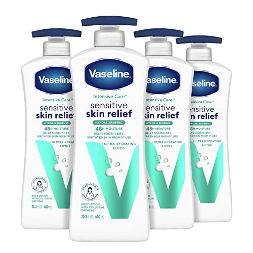 Vaseline Intensive Care Body Lotion 4 Count Sensitive Skin Relief | Amazon (US)