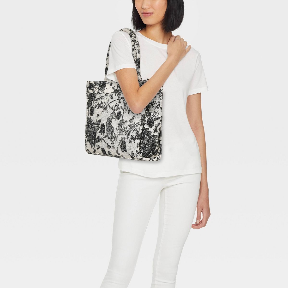 Jacquard Boxy Tote Handbag - A New Day™ | Target