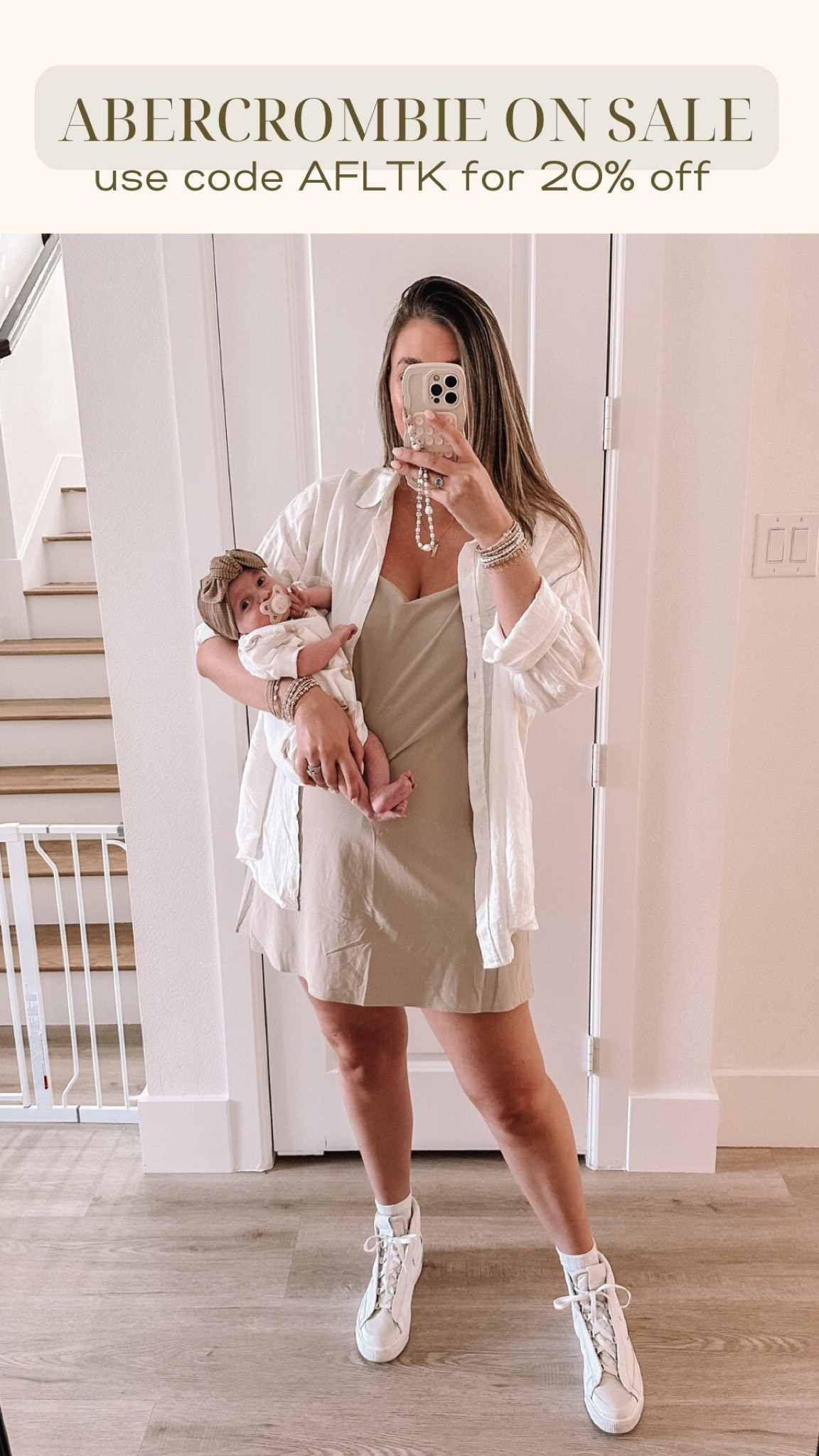 Abercrombie on sale! I wore this with a bump and now postpartum! So easy to dress up too. Use code AFLTK for 20% off 

#LTKSale