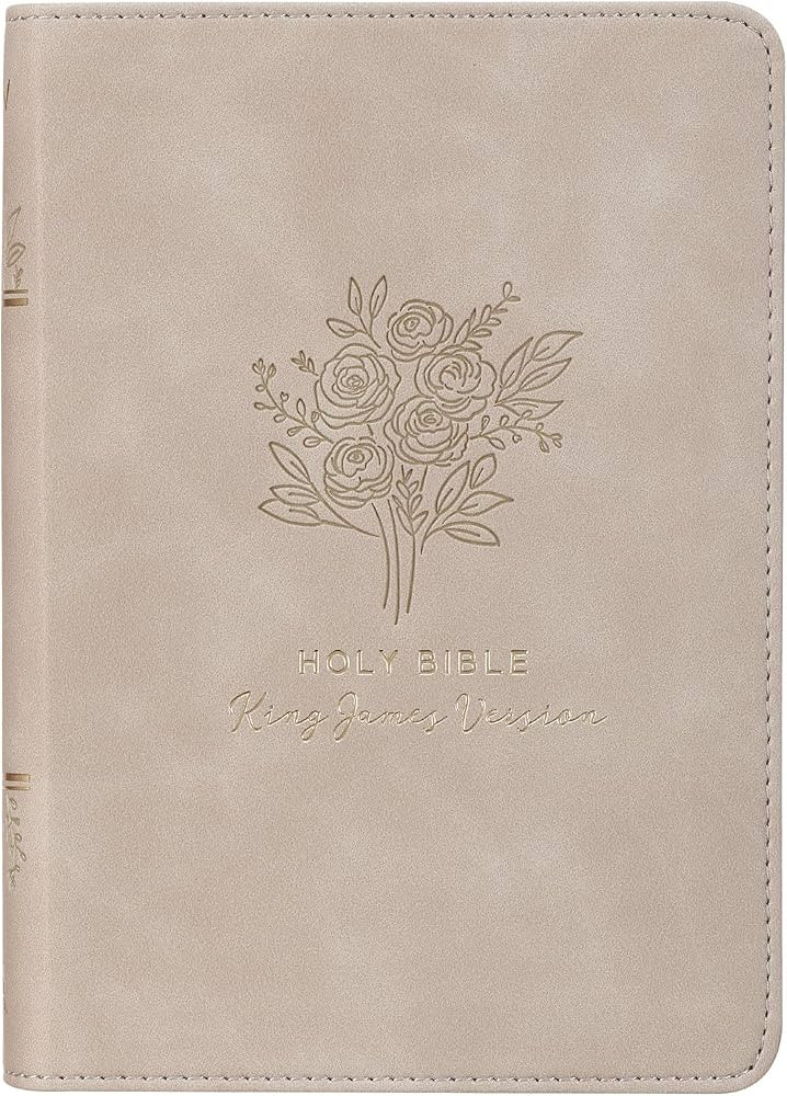 KJV Holy Bible, Compact Vegan Leather Red Letter Edition - Ribbon Marker, King James Version, Tau... | Amazon (US)