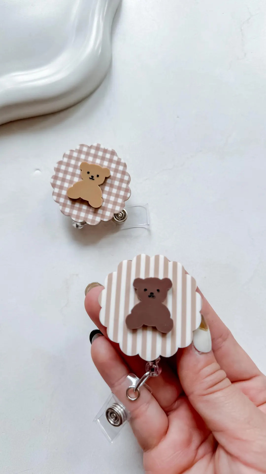 Teddy Bear Cute Nicu Nurse Gift Badge Reel, Labor and Delivery RN Id Badge Holder, Pediatrics Icu... | Etsy (US)