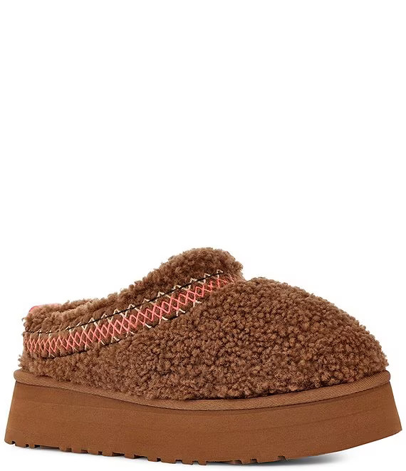 UGG Tazz UGG Braid Fur Clog Platform Slippers | Dillard's | Dillard's