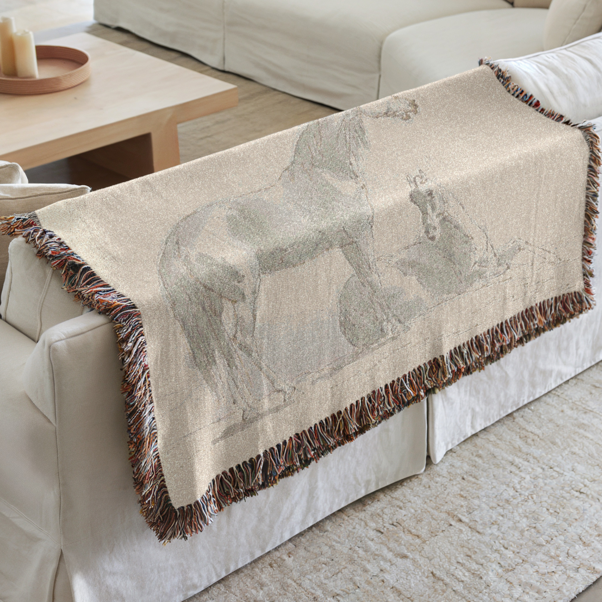 Vintage Horse Sketch Woven Throw Blanket for your Sofa 

- add a touch of vintage neutral to your space  

 

#LTKstyletip #LTKfamily #LTKgiftguide