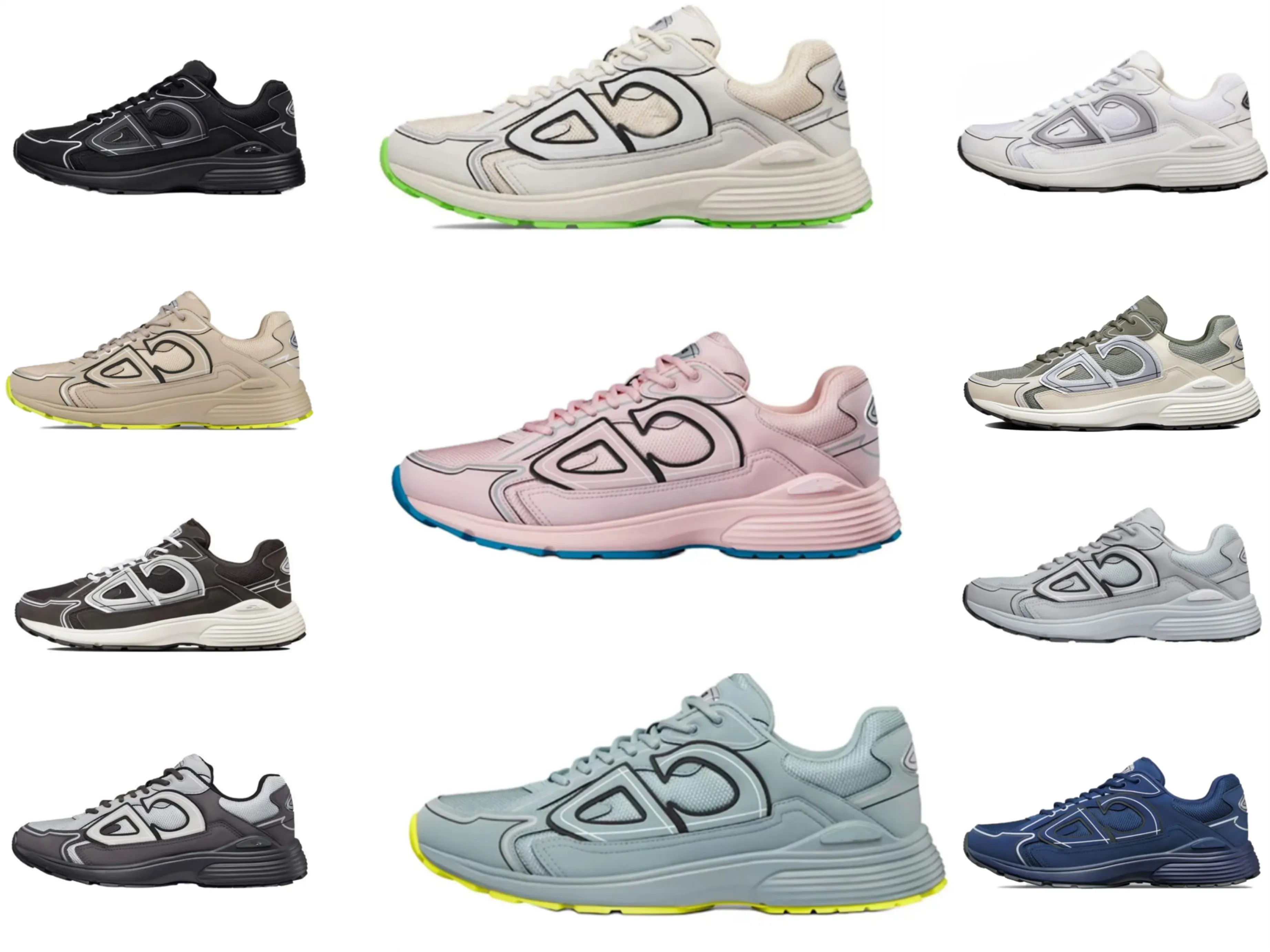 Designer's New Men's Sports Shoes, Genuine Leather Men's and Women's Lace up Flat Bottom Casual S... | DHGate