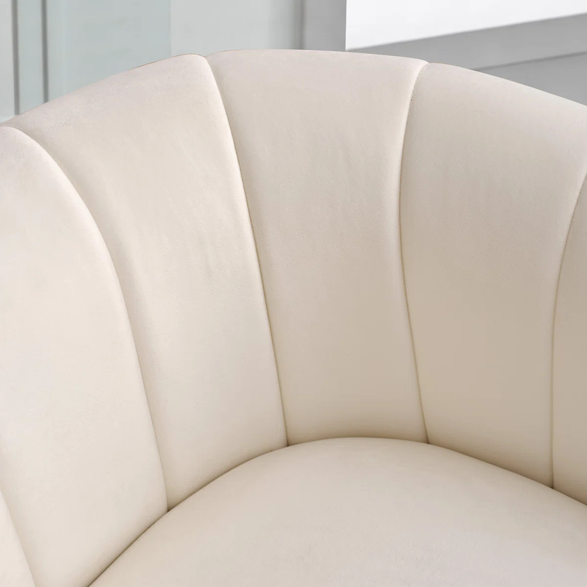 Deria 30.5''Wide Modern Soft Velvet Upholstered Swivel Armrest Barrel Chair with Pillow | Wayfair North America