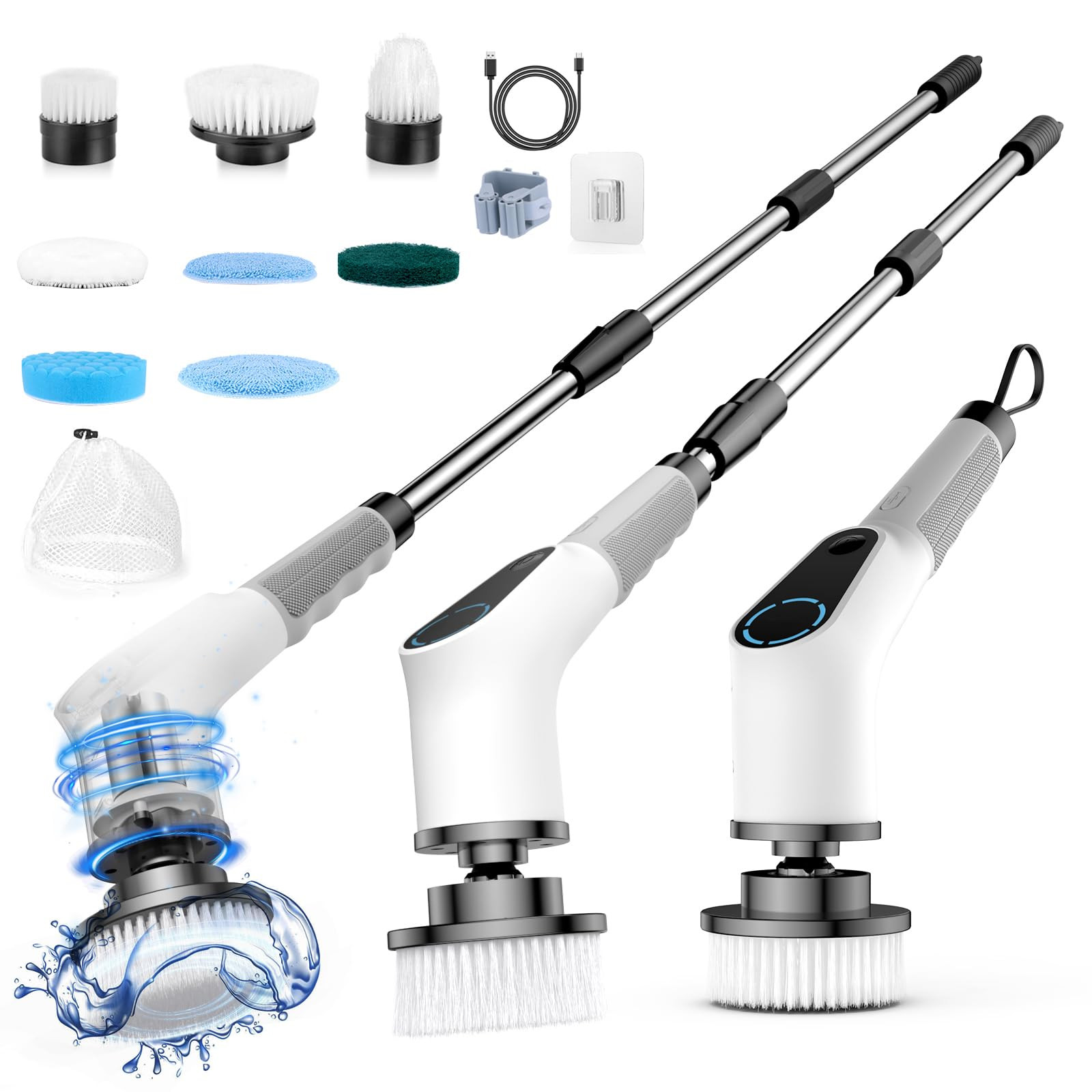 Electric Cleaning Brush, 8-in-1 Electric Cleaning Brush with Interchangeable Drill Brush Heads, T... | Amazon (DE)