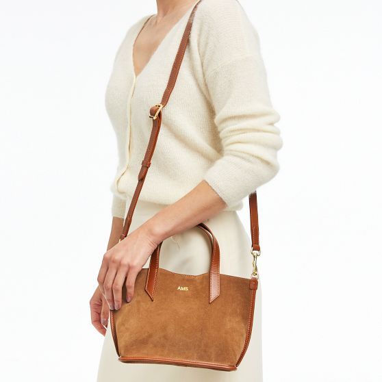 Vail Suede and Leather Crossbody Bag | Mark and Graham