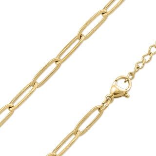 18K Gold PVD Coated Stainless Steel Paperclip Chain Necklace | Michaels Stores