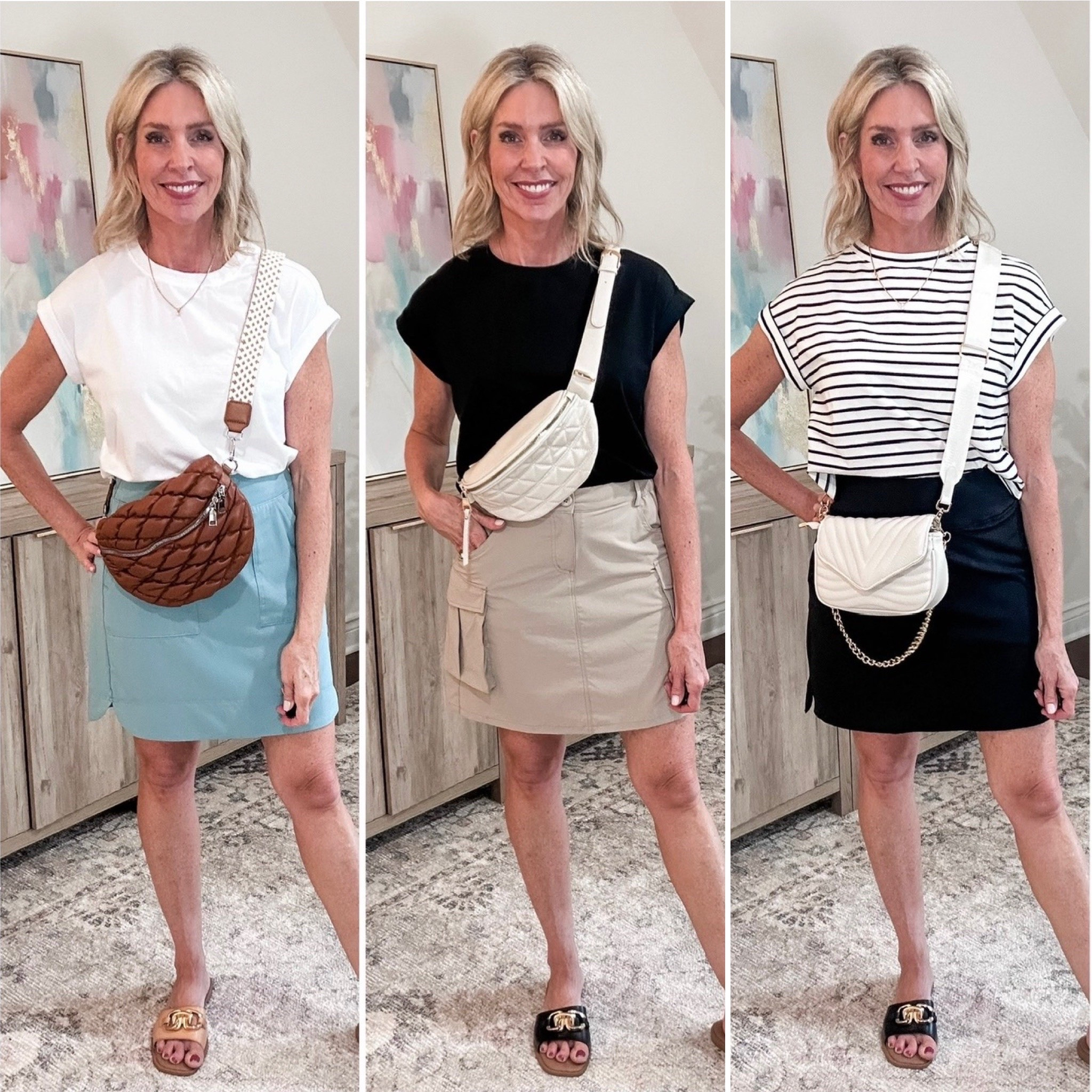 These Amazon skorts are both functional and fabulous! They hit around knee length plus they all have a stretchy waistband and front pockets. I love the hidden shorts underneath! They are perfect for athletics or around town.

All 3 come in several colors and the fit true to size.

#LTKOver40 #LTKgrwm #LTKootd