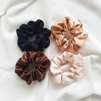 Satin Neutral Scrunchies, Silky Satin Scrunchies, Soft Handmade Scrunchies | Etsy (US)
