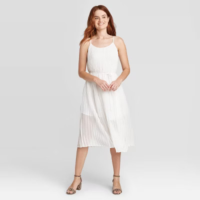 Women's Sleeveless Pleated Cami Dress - A New Day™ | Target