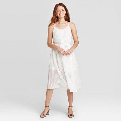 Women's Sleeveless Pleated Cami Dress - A New Day™ | Target