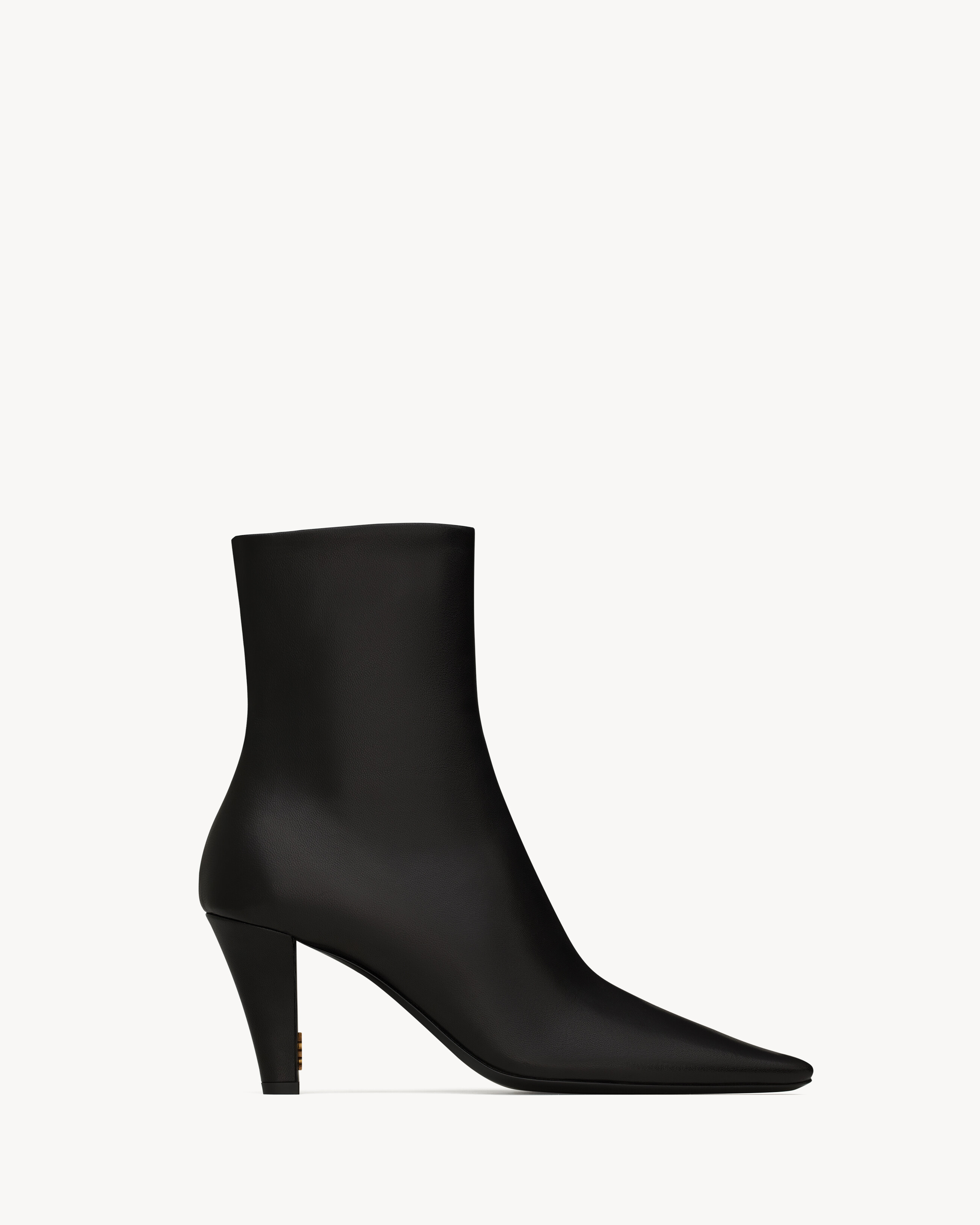 Saint Laurent Jill Booties In Smooth Leather - Black - Women - 5 | Saint Laurent Inc. (Global)