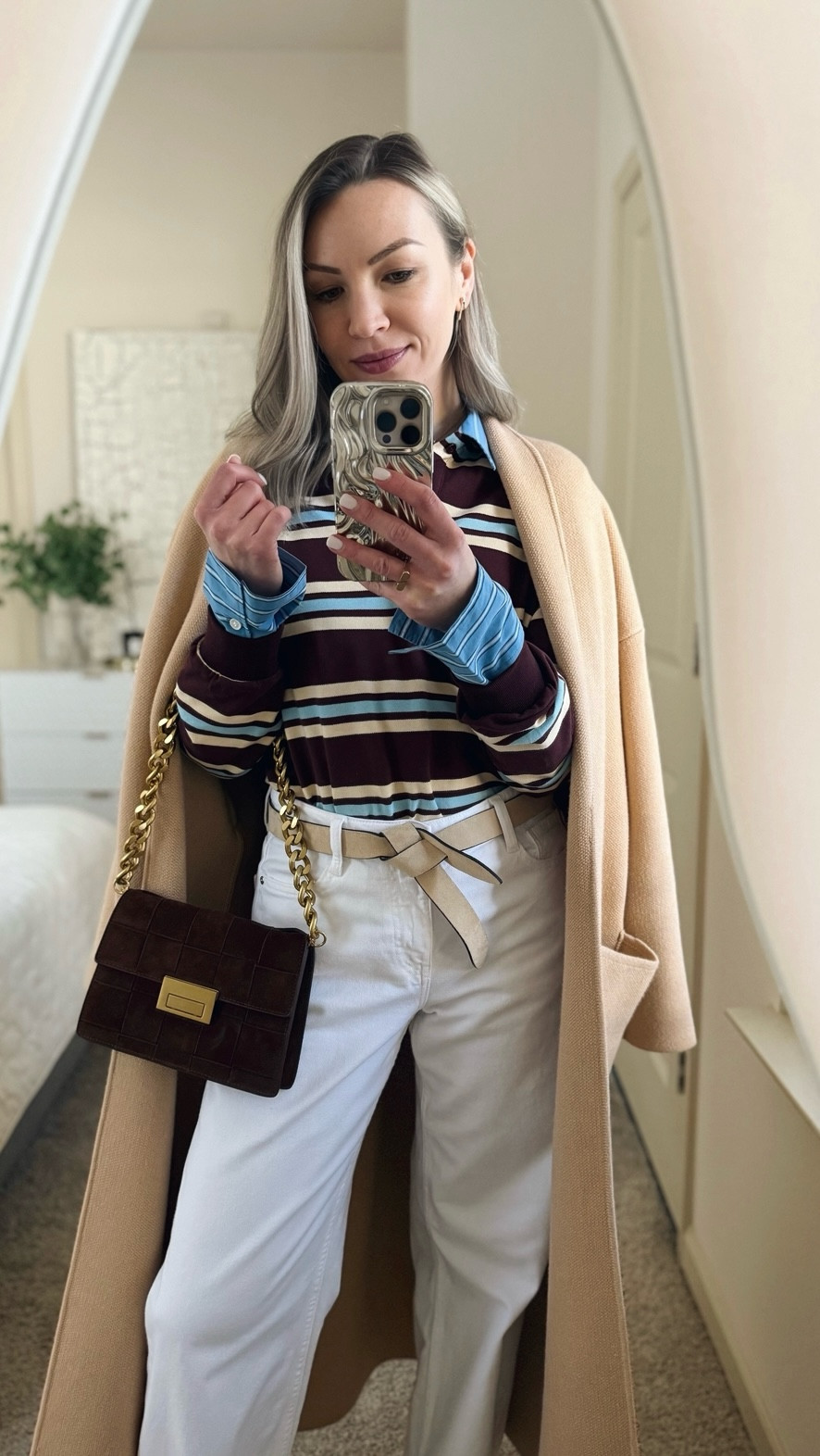 Playing with layeres and patterns💙🤎

#LTKSeasonal #LTKootd #LTKOver40